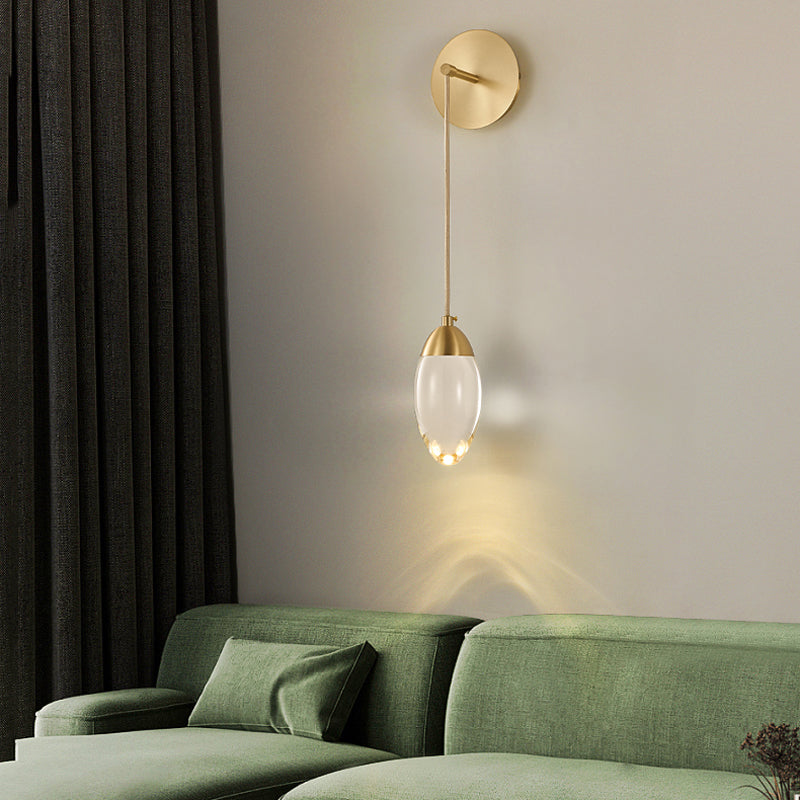 Post-Modern Wall Sconce Crystal LED Sconce Lighting for Bedroom