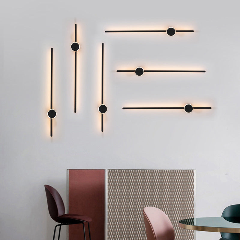 Modern Wall Light Fixture Metal 2 Light Wall Mounted Lighting for Living Room