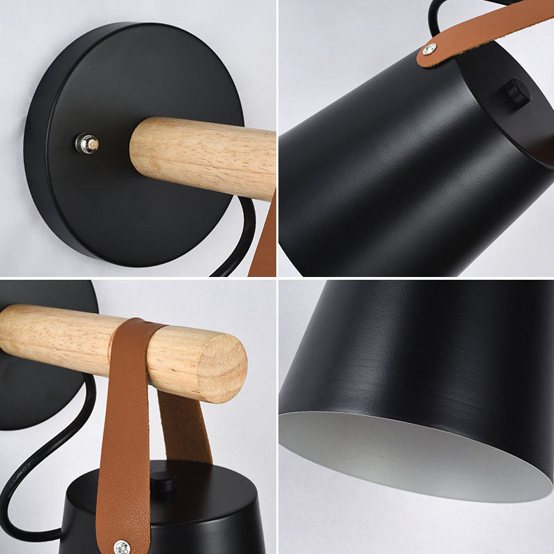 Modern Style Metallic Wall Light Minimalist Wall Light Sconce for Bedroom