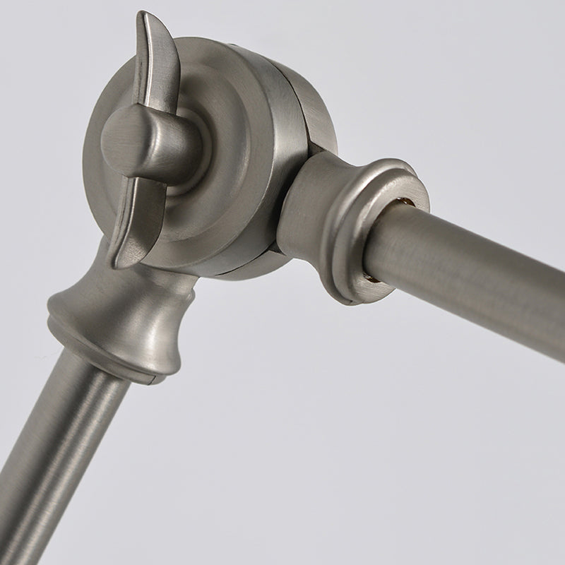 Contemporary Wall Light Metallic Wall Light Sconce with Adjustable Arm