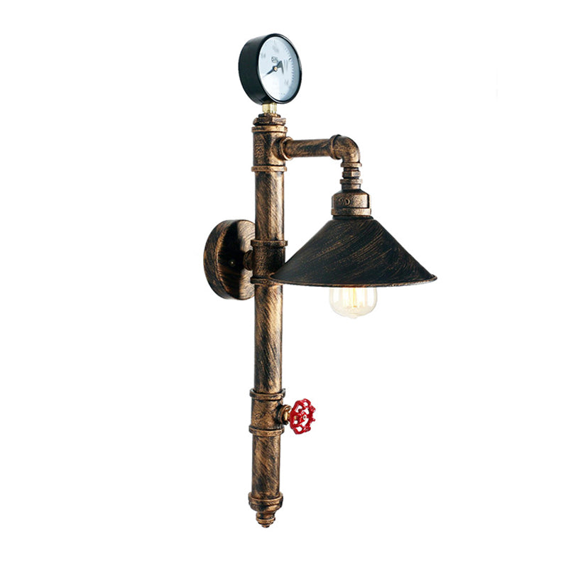 Industrial Wall Light Metallic Wall Light Sconce for Living Room