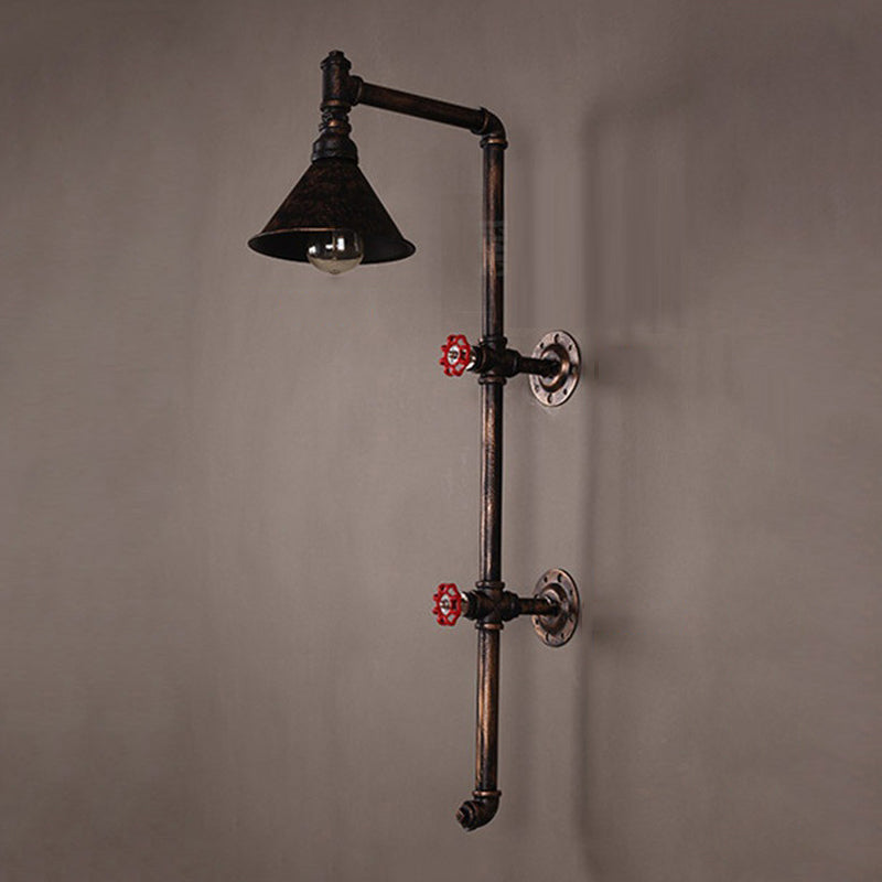 Industrial Wall Light Metallic Wall Light Sconce for Living Room