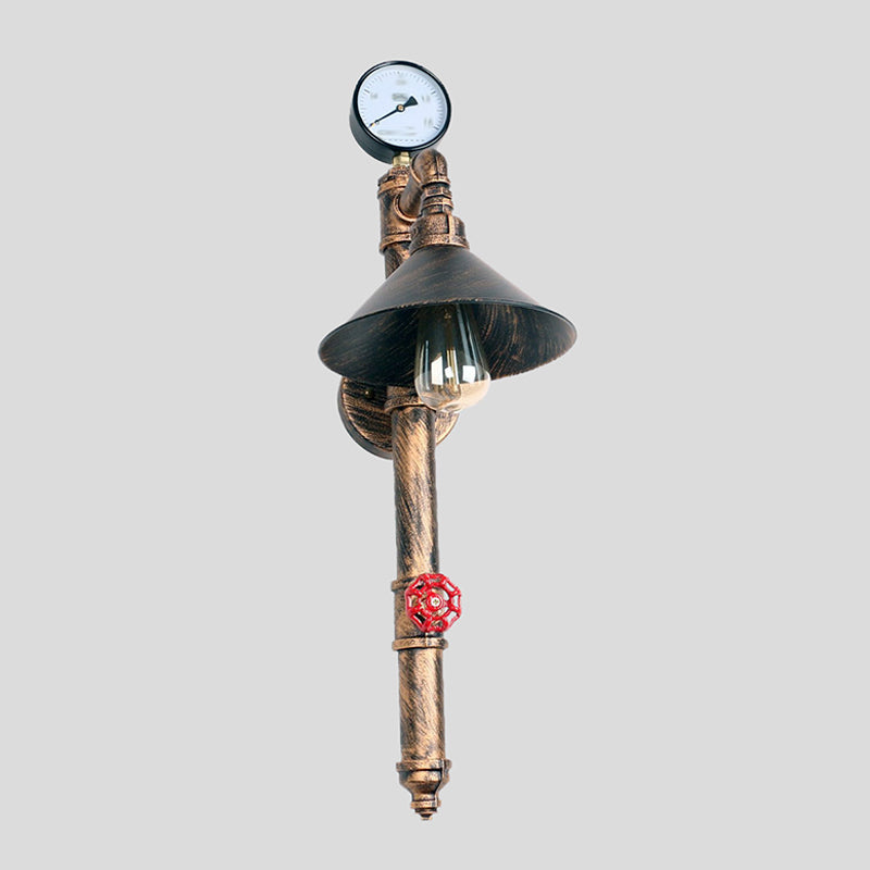 Industrial Wall Light Metallic Wall Light Sconce for Living Room