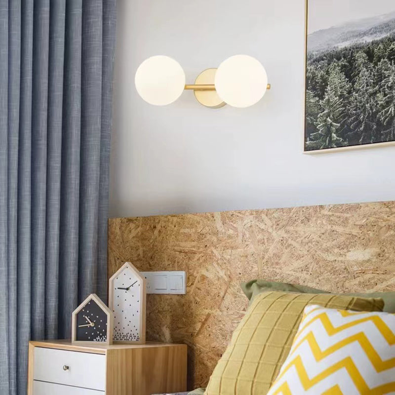 Nordic Style Golden Vanity Light Ball Shape Vanity Lamp for Shower Room