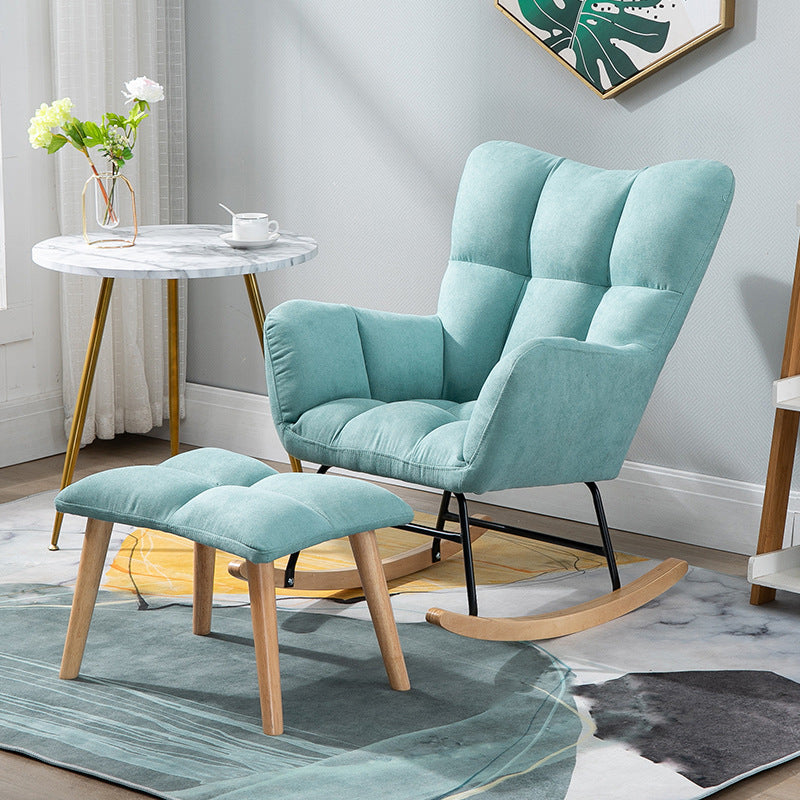 Simple Nordic Style Rocking Chair Balcony Lounge Recliner Sofa Rocking Chair