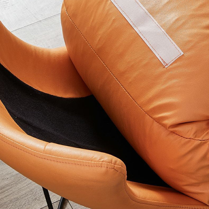 Balcony Recliner Lazy Rocking Chairs Fabric Soft Upholstered Sofa Chair