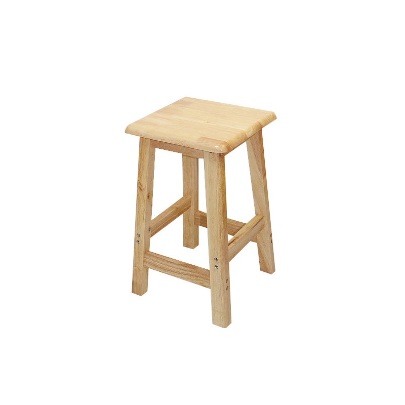 Industrial Solid Wood Bar Stool Backless Counter Stool for Restaurant