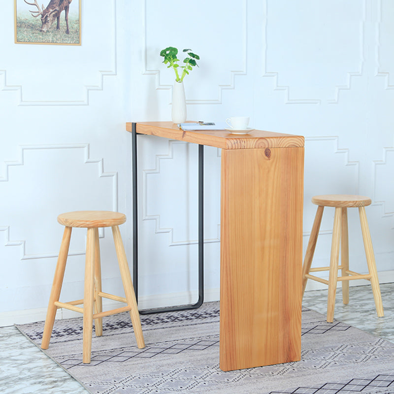 Industrial Solid Wood Bar Stool Backless Counter Stool for Bristol
