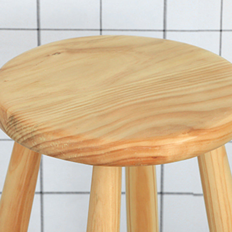 Industrial Solid Wood Bar Stool Backless Counter Stool for Bristol