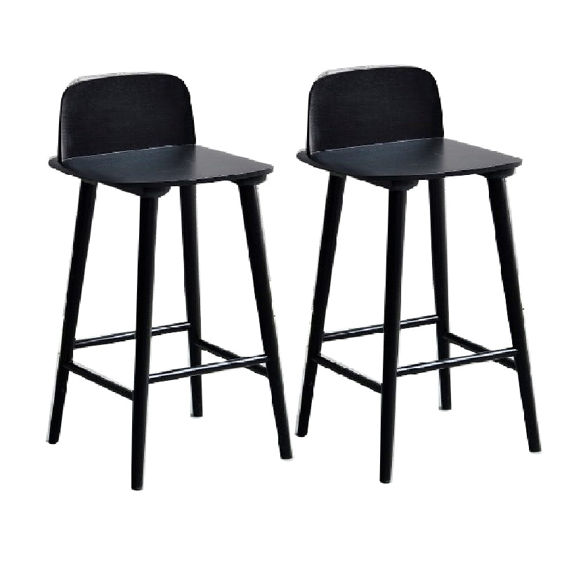 Ash Solid Wood Bar Stool Counter Height Indoor Industrial Armless Stool