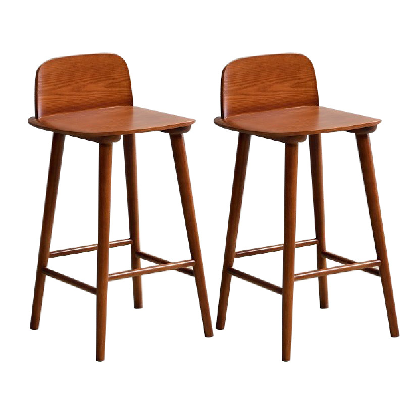 Ash Solid Wood Bar Stool Counter Height Indoor Industrial Armless Stool
