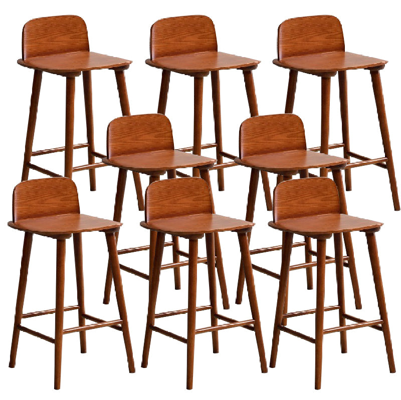 Ash Solid Wood Bar Stool Counter Height Indoor Industrial Armless Stool