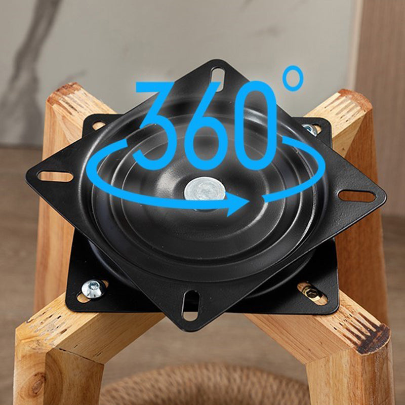 Rubberwood Solid Wood Bar Stool Indoor Upholstered Swivel Bar Stool