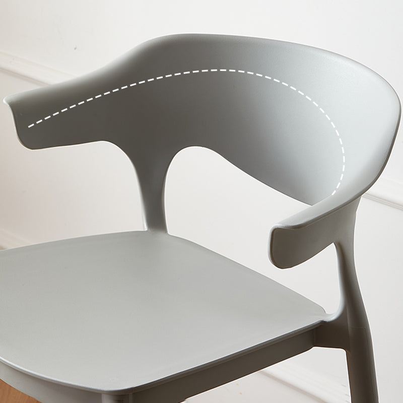 Indoor Plastic Armless Bar Height Stool Industrial Stackable Low Back Bar Stool