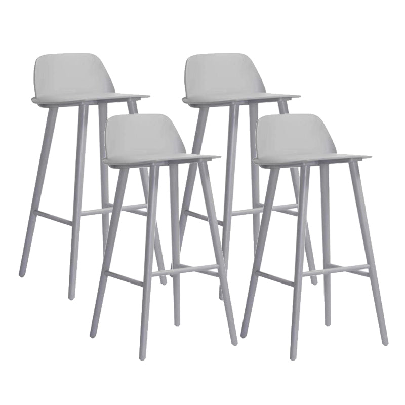 Contemporary Indoor Solid Wood Bar Stool Low Back Armless Stool