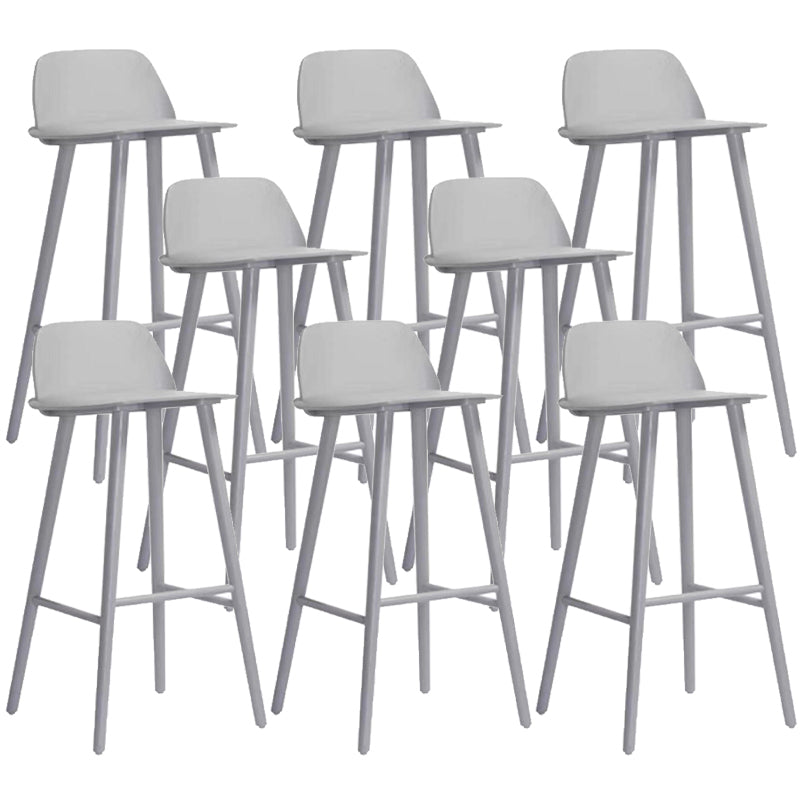 Contemporary Indoor Solid Wood Bar Stool Low Back Armless Stool