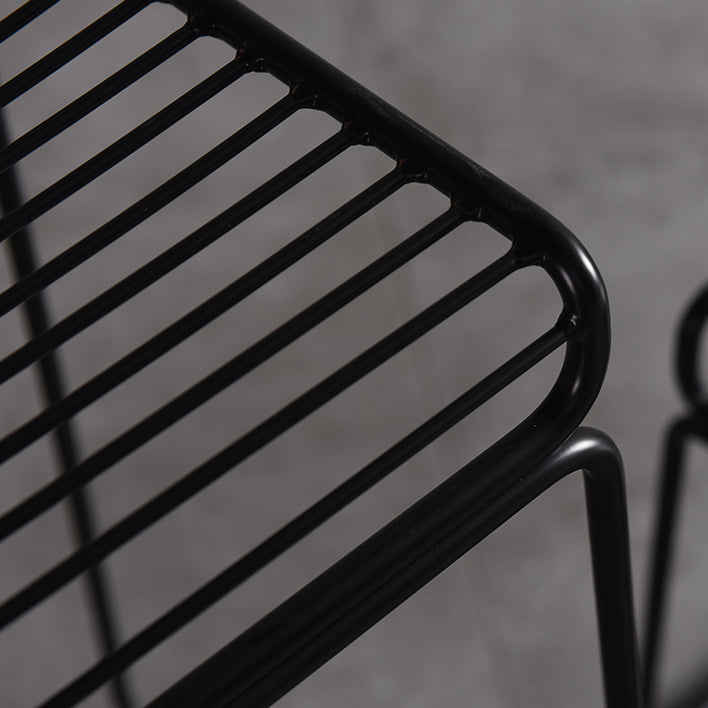 Industrial Armless Low Back Stool Steel Bar Height Stool for Bristol