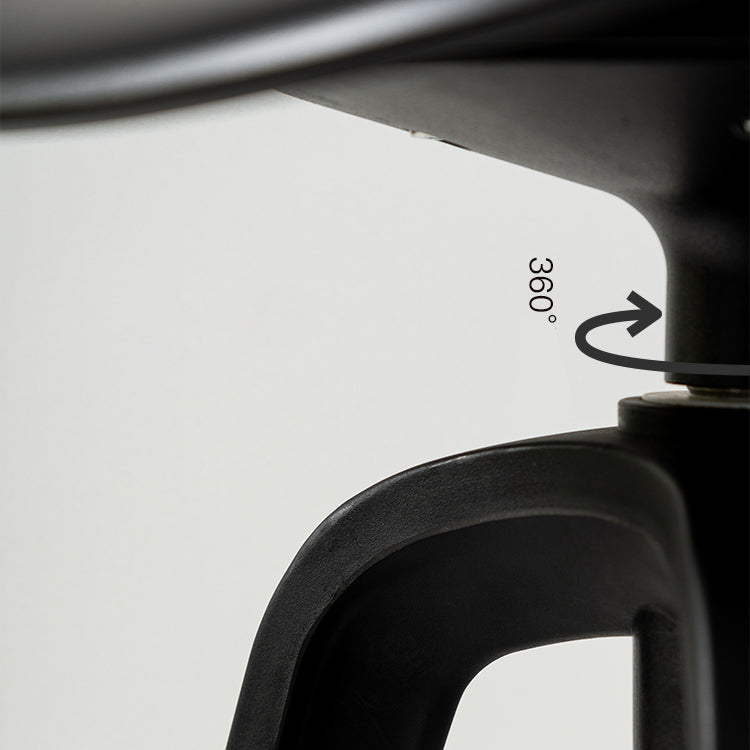 Low Back Plastic Swivel Bar Stool Industrial Armless Stool for Living Room