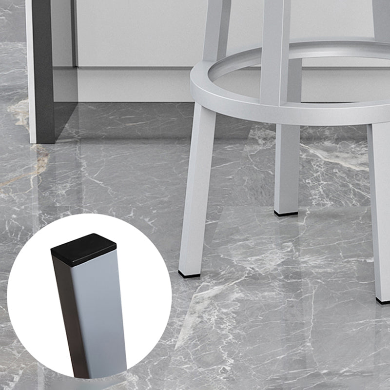 Industrial Rotatable Backless Counter Stool Iron Bar Stool with Pedal for Bar