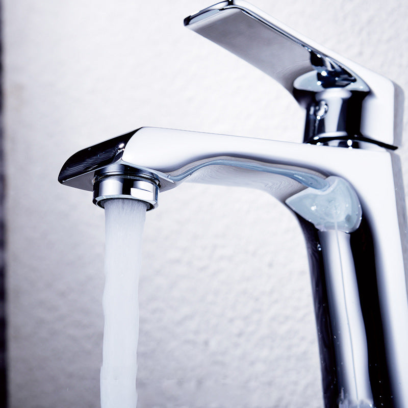 Lever Handle Vessel Sink Faucet Circular Modern Bathroom Faucet