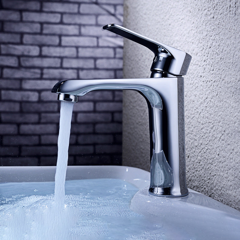 Lever Handle Vessel Sink Faucet Circular Modern Bathroom Faucet
