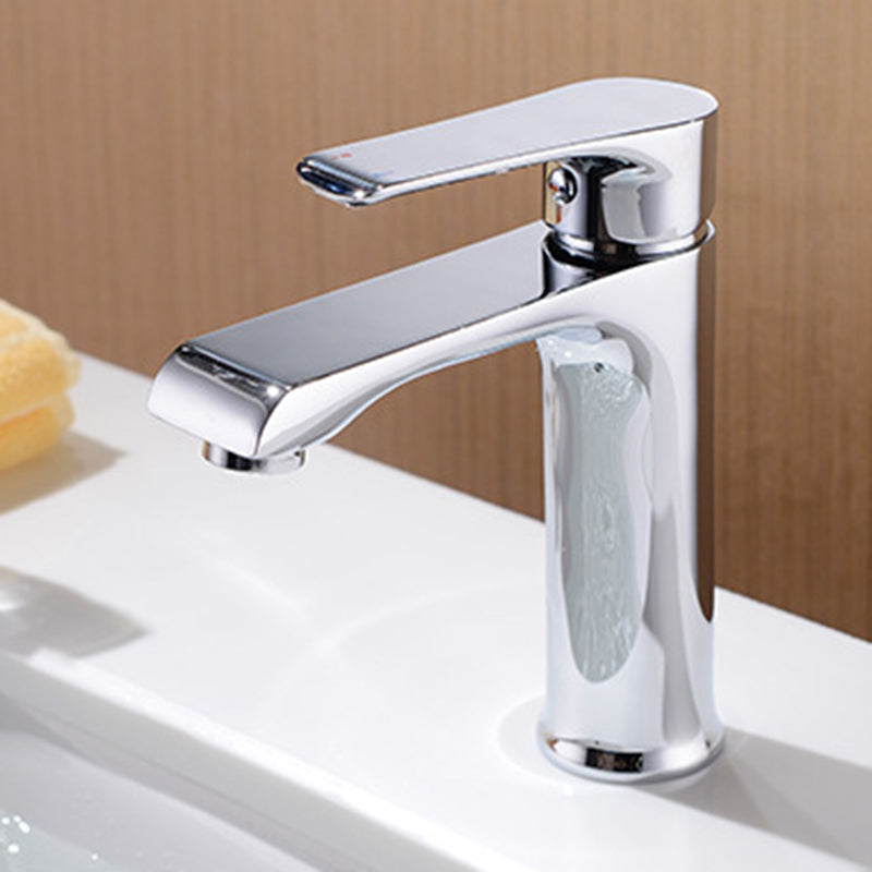 Lever Handle Vessel Sink Faucet Circular Modern Bathroom Faucet