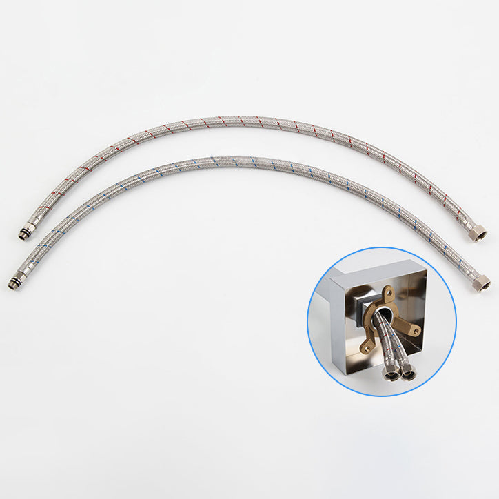 Floor Mounted Copper Freestanding Tub Filler High Arc Freestanding Faucet with Hose