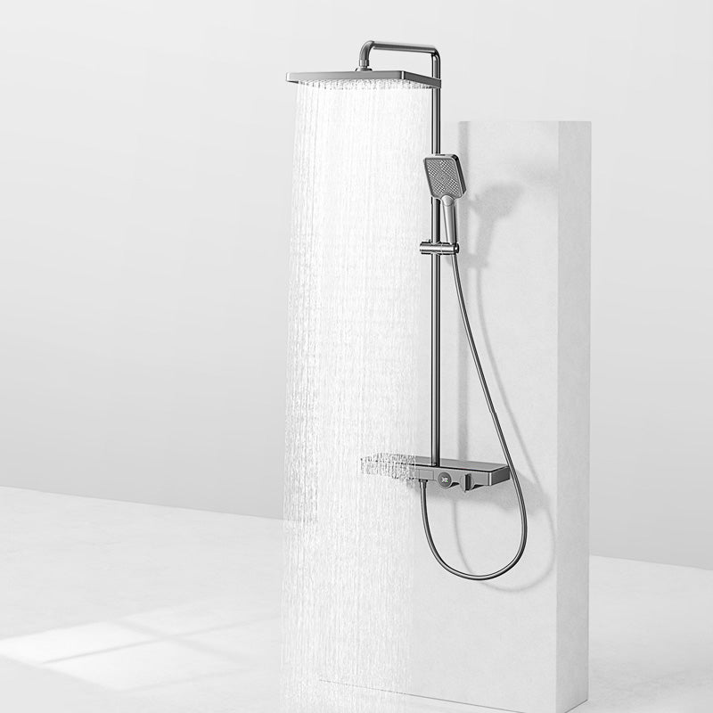 Modern Shower Set Slide Bar Handheld Shower Head Wall Mounted Shower System