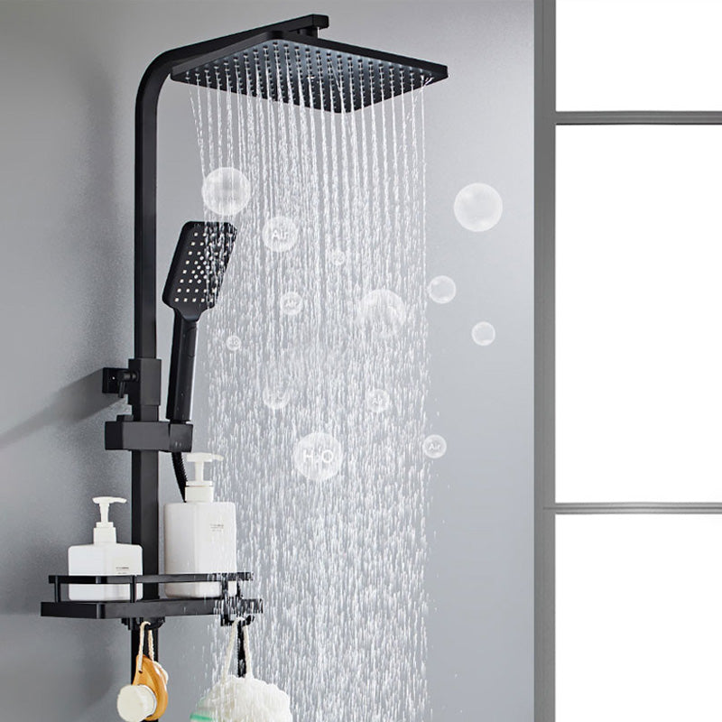 Contemporary Shower Set Slide Bar Adjustable Shower Head Wall Mounted Shower System