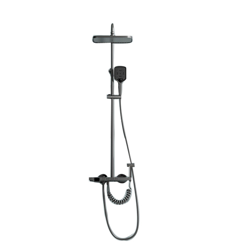 Contemporary Shower Set Slide Bar Handheld Shower Head Wall Mounted Shower System