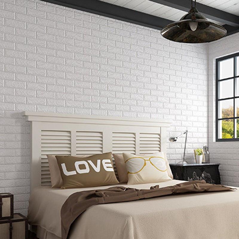 Industrial Wall Plank 3D Print Bedroom Living Room Wall Panels Set of 10