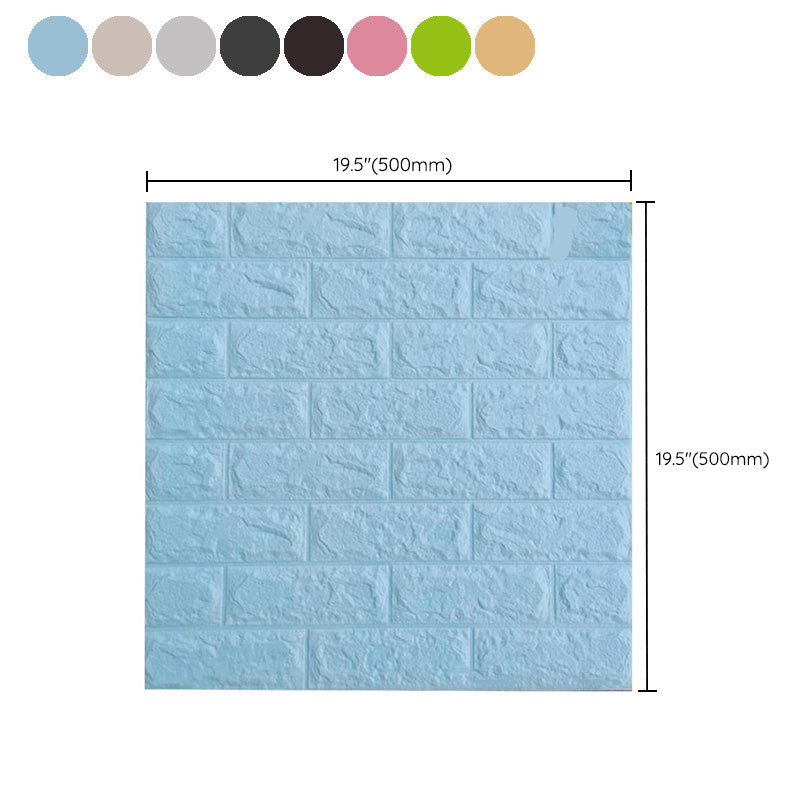 Industrial Wall Plank 3D Print Bedroom Living Room Wall Panels Set of 10