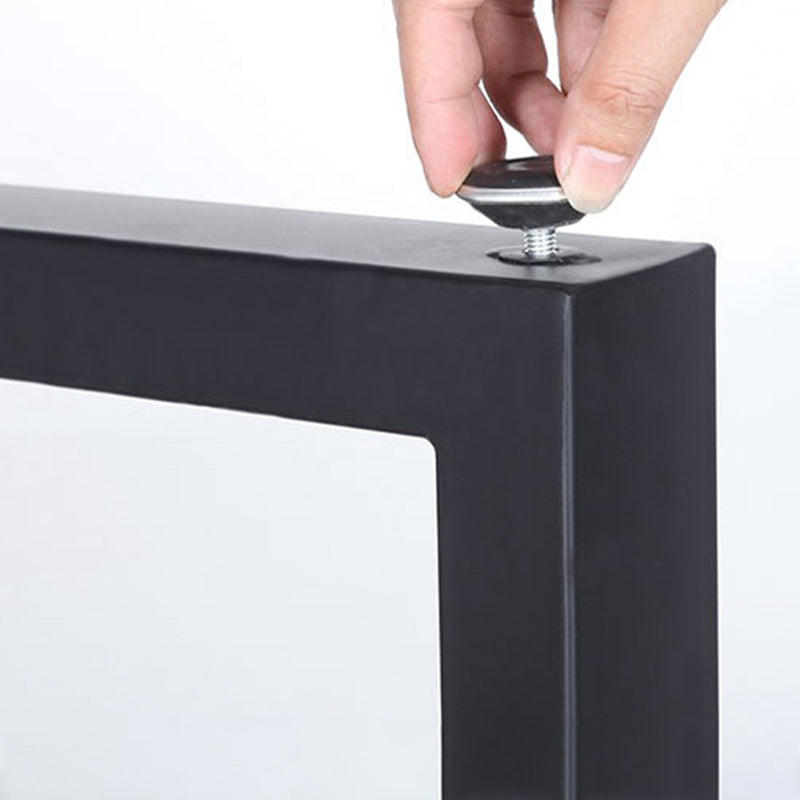 Modern Bar Height Table Solid Wood Top Bistro Pub Table with Sled Base