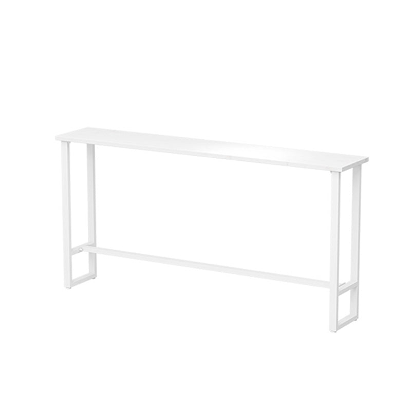 Modern Bar-Height Table Faux Marble Top Bistro Table for Patio Use