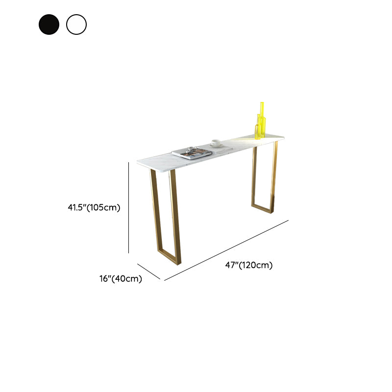Faux Marble Table Modern Style Bistro Bar Table for Living Room