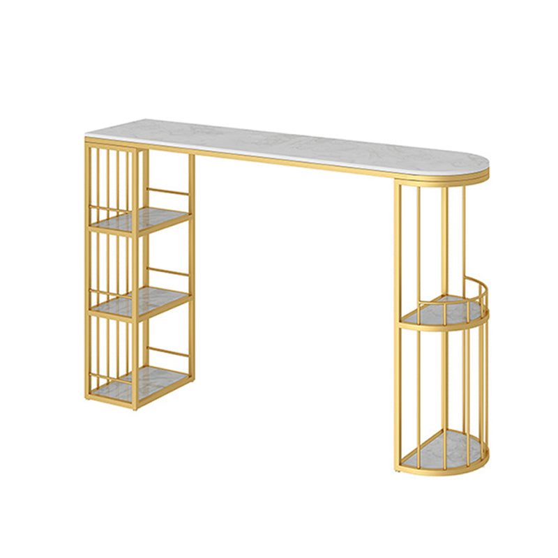 Stone Bar Table Specialty Contemporary Style Pub Table for Cafe and Breakroom