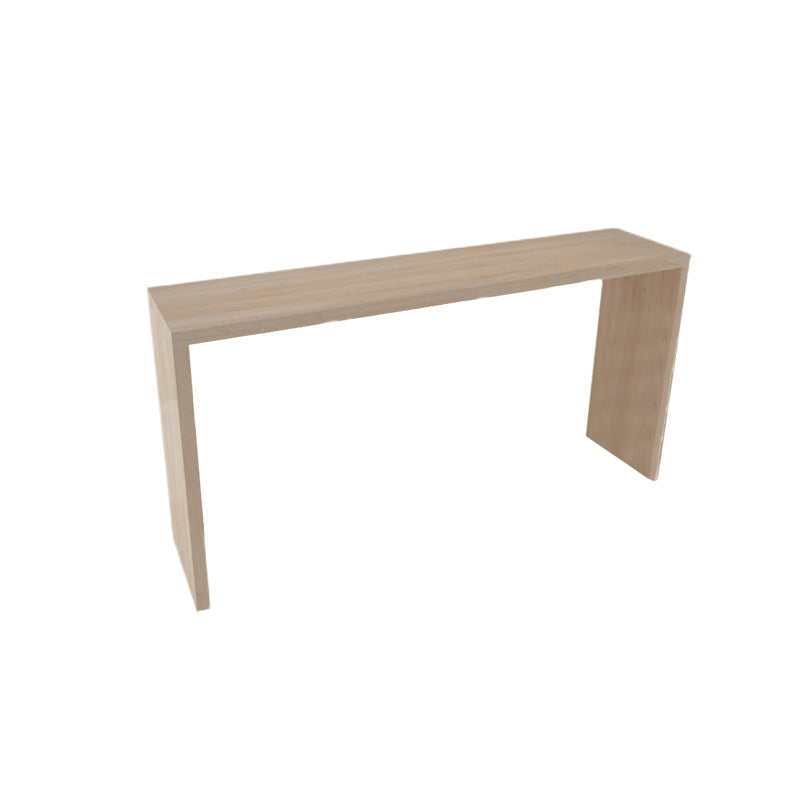 Contemporary Style Solid Wood Bar Stool Table Rectangle Bar Table in Natural