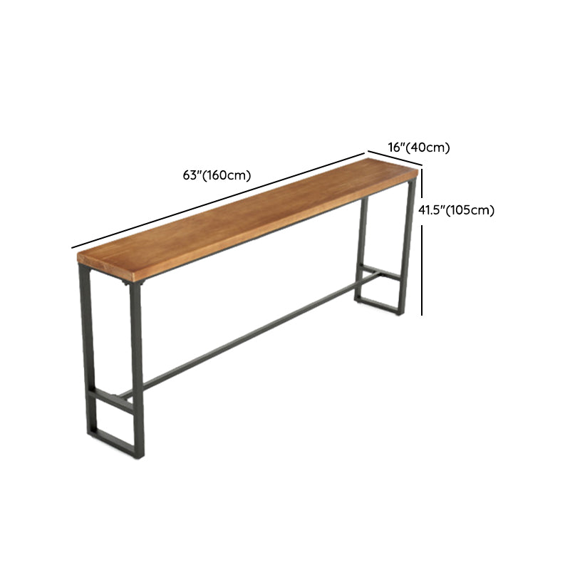 Industrial Rectangle Bar Table Set 1/4/5/9 Pieces Solid Wood Counter Table Set
