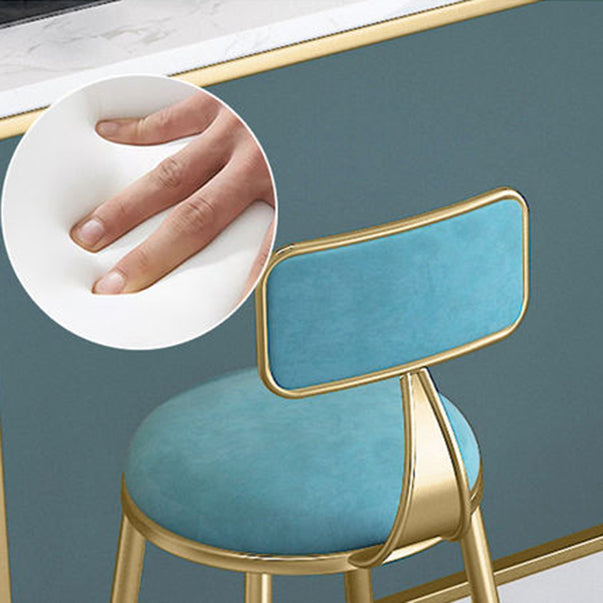 Glam Rectangle Bar Table Set 1/2/4 Pieces Faux Marble Pub Set for Dining Room