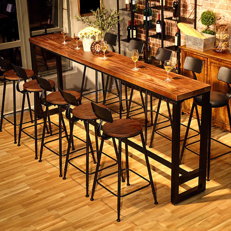 1/6/11 Pieces Bar Stool and Table Set Industrial Pub Dining Set