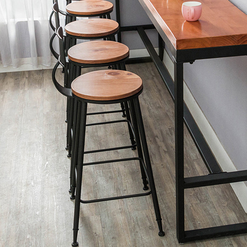 Contemporary Bar Table Set 1/6/11 Pieces Rectangle Solid Wood Counter Table