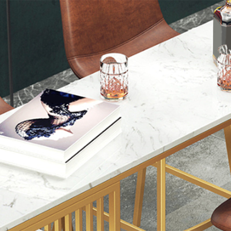 Modern Faux Marble Pub Set 1/3/4 Pieces Rectangle Bar Height Bar Set