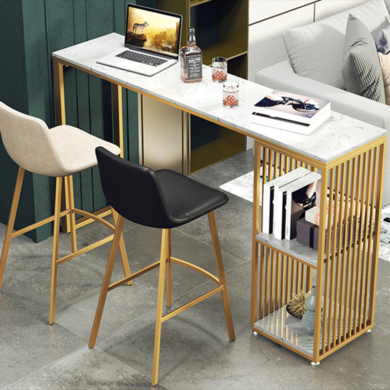 Modern Faux Marble Pub Set 1/3/4 Pieces Rectangle Bar Height Bar Set