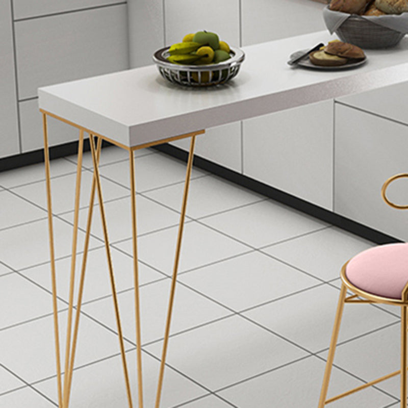 Solid Wood Bar Table Set Glam Rectangle 1/3/5 Pieces Pub Table Set