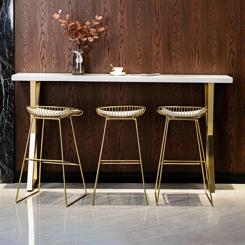 Glam Style Bar Set 1/2/4 Pieces Solid Wood Rectangle Counter Set