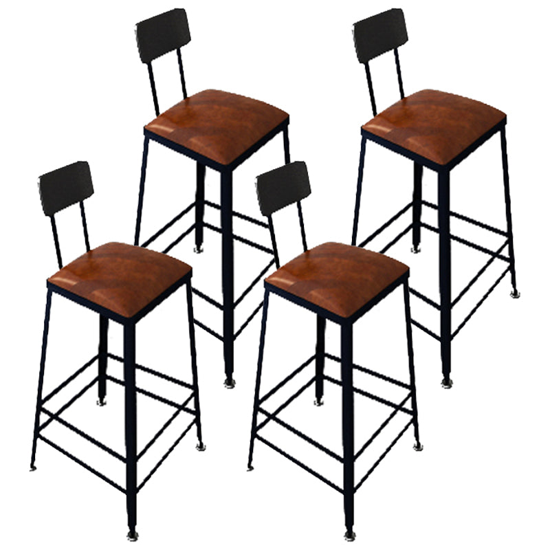 Industrial Style Bar Set 1/4/5/9 Pieces Solid Wood Rectangle Pub Dining Set