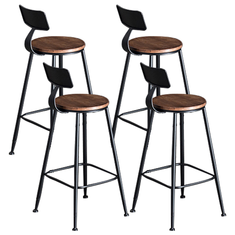 Industrial Style Bar Set 1/4/5/9 Pieces Solid Wood Rectangle Pub Dining Set