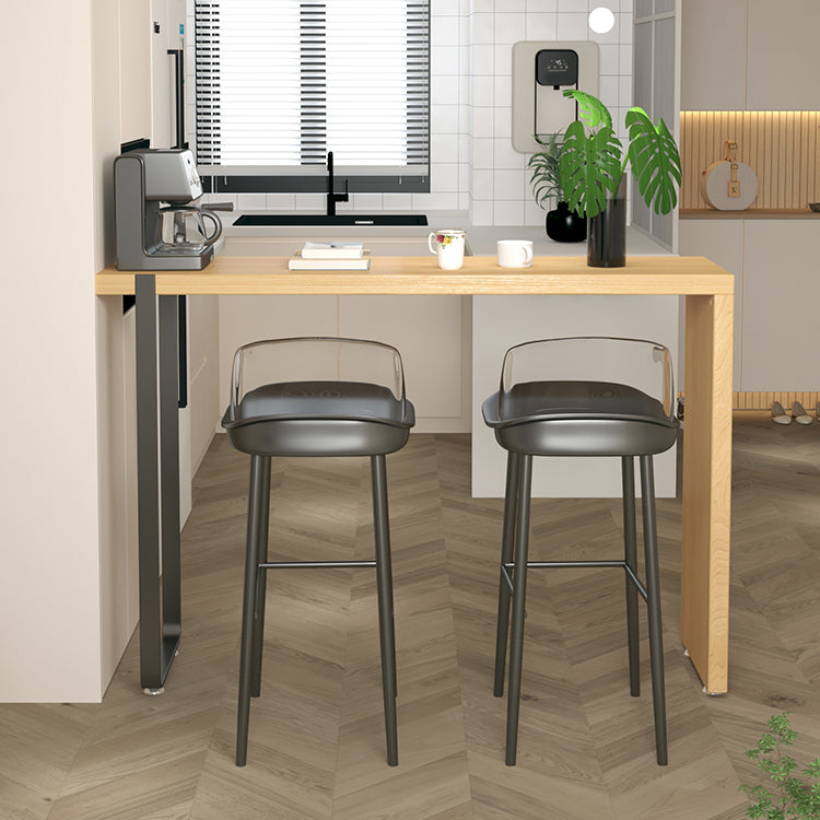 Contemporary Style Bar Set 1/3 Pieces Solid Wood Rectangle Pub Dining Set for Indoor