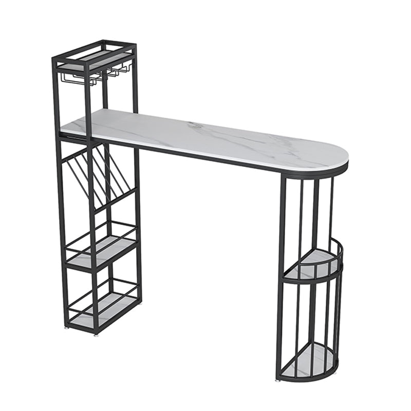 Modern Bar Table Set 1/2/3 Pieces Stone Bar Table and Stool Set