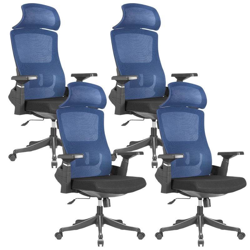 Modern Arms Included Chair High Back Mesh Desk Chair with Wheels
